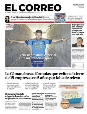 Cover of El Correo (Miranda de Ebro)