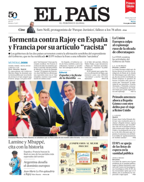 Cover of EL PAIS primera edicion
