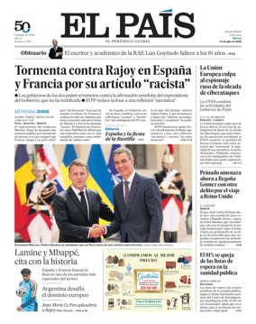 Cover of El Pais Madrid
