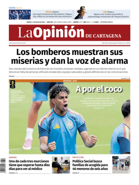 Cover of La Opinion de Murcia (Cartagena)