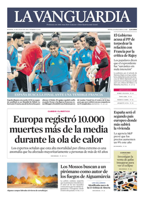 Cover of La Vanguardia
