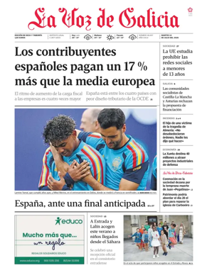 Cover of La Voz de Galicia (Deza)