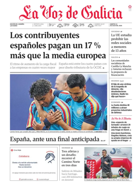 Cover of La Voz de Galicia (Viveiro)