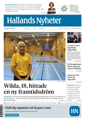 Cover of Hallands Nyheter
