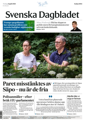 Cover of Svenska Dagbladet