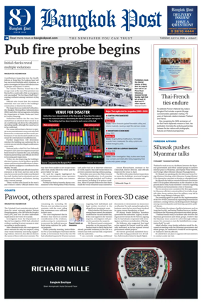 Cover of Bangkok Post
