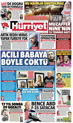Cover of Hurriyet