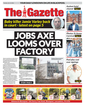 Cover of Blackpool Gazette