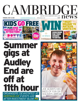Cover of Cambridge News