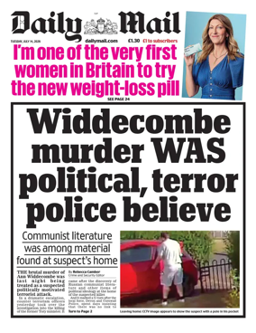 Cover of Daily Mail