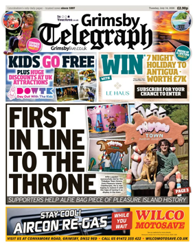 Cover of Grimsby Telegraph