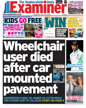 Cover of Huddersfield Daily Examiner