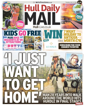 Cover of Hull Daily Mail