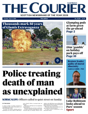 Cover of The Courier & Advertiser (Fife Edition)
