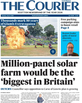 Cover of The Courier & Advertiser (Perth and Perthshire Edition)