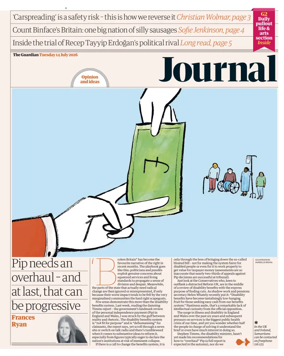 Cover of The Guardian e-paper Journal