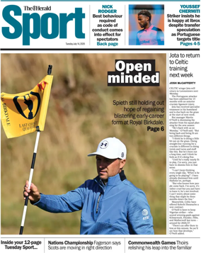 Cover of Herald Sport