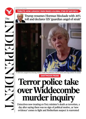 Cover of The Independent