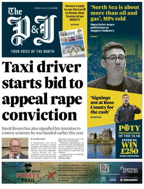 Cover of The Press and Journal (Inverness Highlands and Islands)