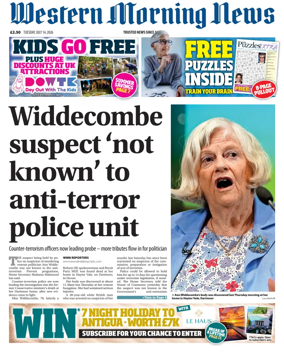 Cover of Western Morning News
