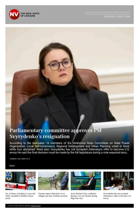 Cover of The New Voice of Ukraine