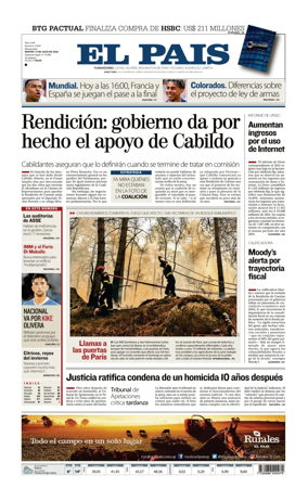 Cover of El Pais (Uruguay)