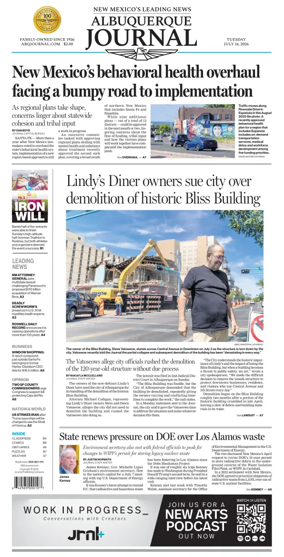 Cover of Albuquerque Journal