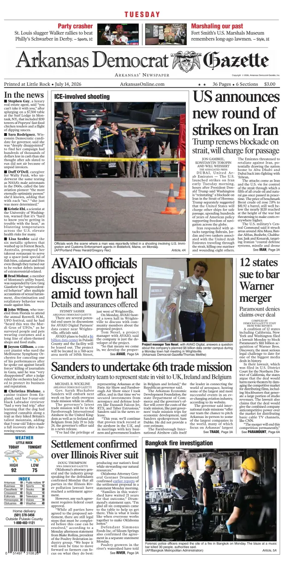 Cover of Arkansas Democrat-Gazette