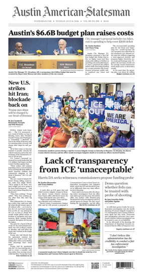 Cover of Austin American-Statesman