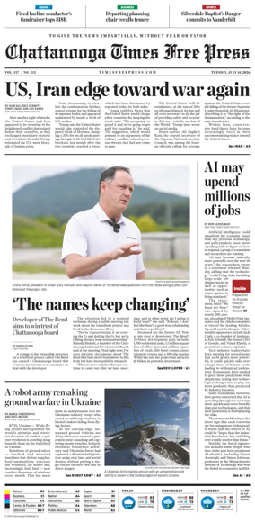 Cover of Chattanooga Times Free Press