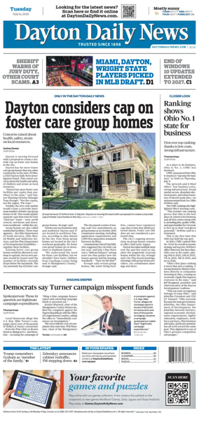 Cover of Dayton Daily News
