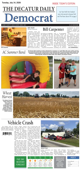 Cover of The Decatur Daily Democrat