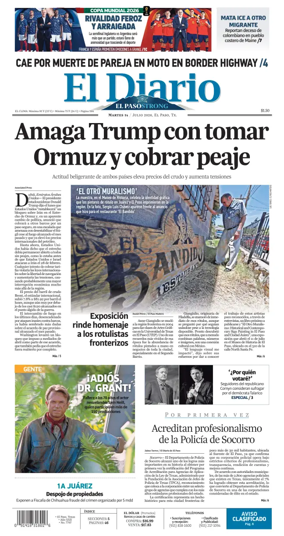 Cover of El Diario de El Paso