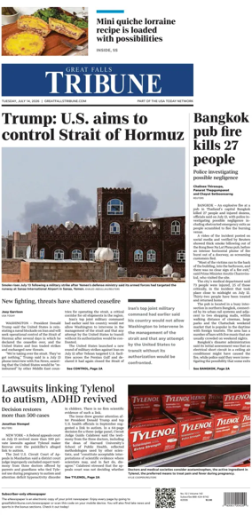 Cover of Great Falls Tribune