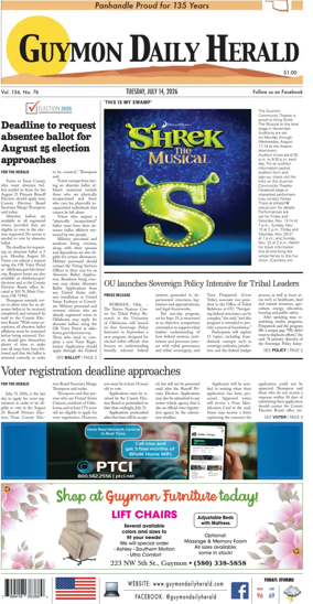 Cover of Guymon Daily Herald