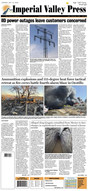 Cover of Imperial Valley Press