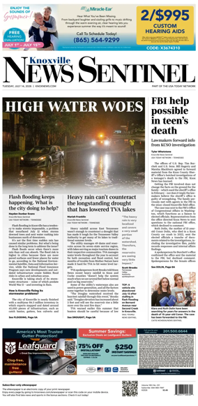 Cover of Knoxville News Sentinel
