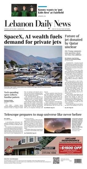 Cover of Lebanon Daily News