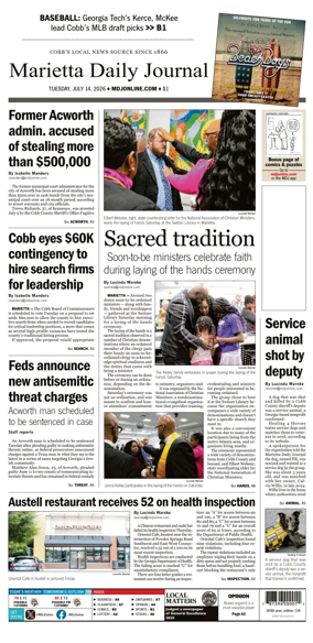 Cover of Marietta Daily Journal
