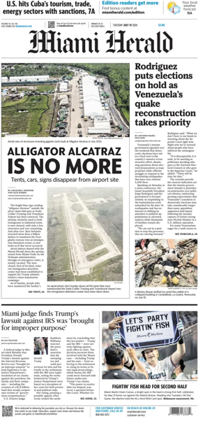 Cover of Miami Herald