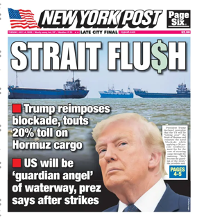 Cover of New York Post