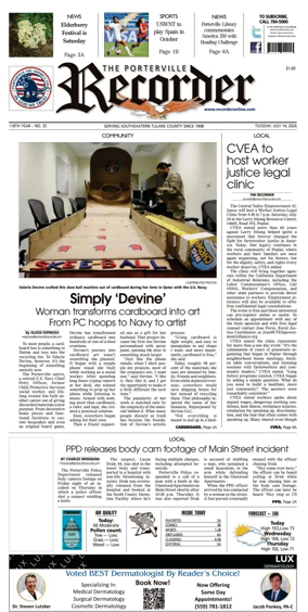 Cover of Porterville Recorder