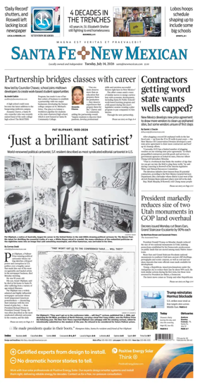Cover of Santa Fe New Mexican
