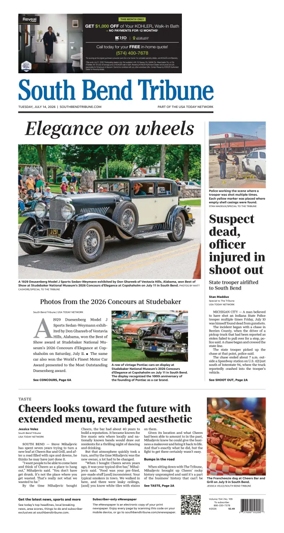 Cover of South Bend Tribune