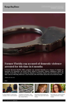 Cover of Tampa Bay Times TFP