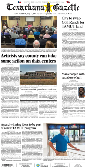 Cover of Texarkana Gazette