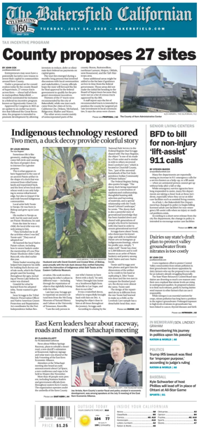 Cover of The Bakersfield Californian