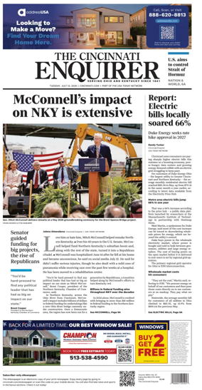 Cover of The Cincinnati Enquirer