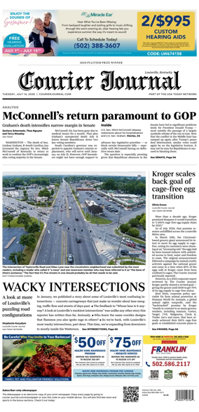 Cover of The Courier-Journal (Louisville)