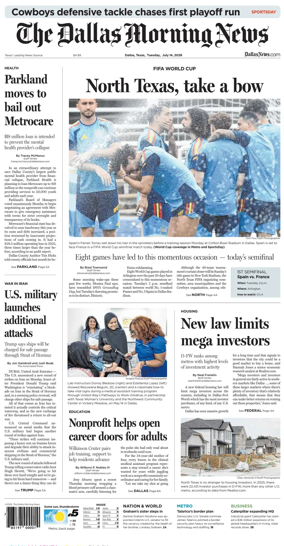 Cover of The Dallas Morning News